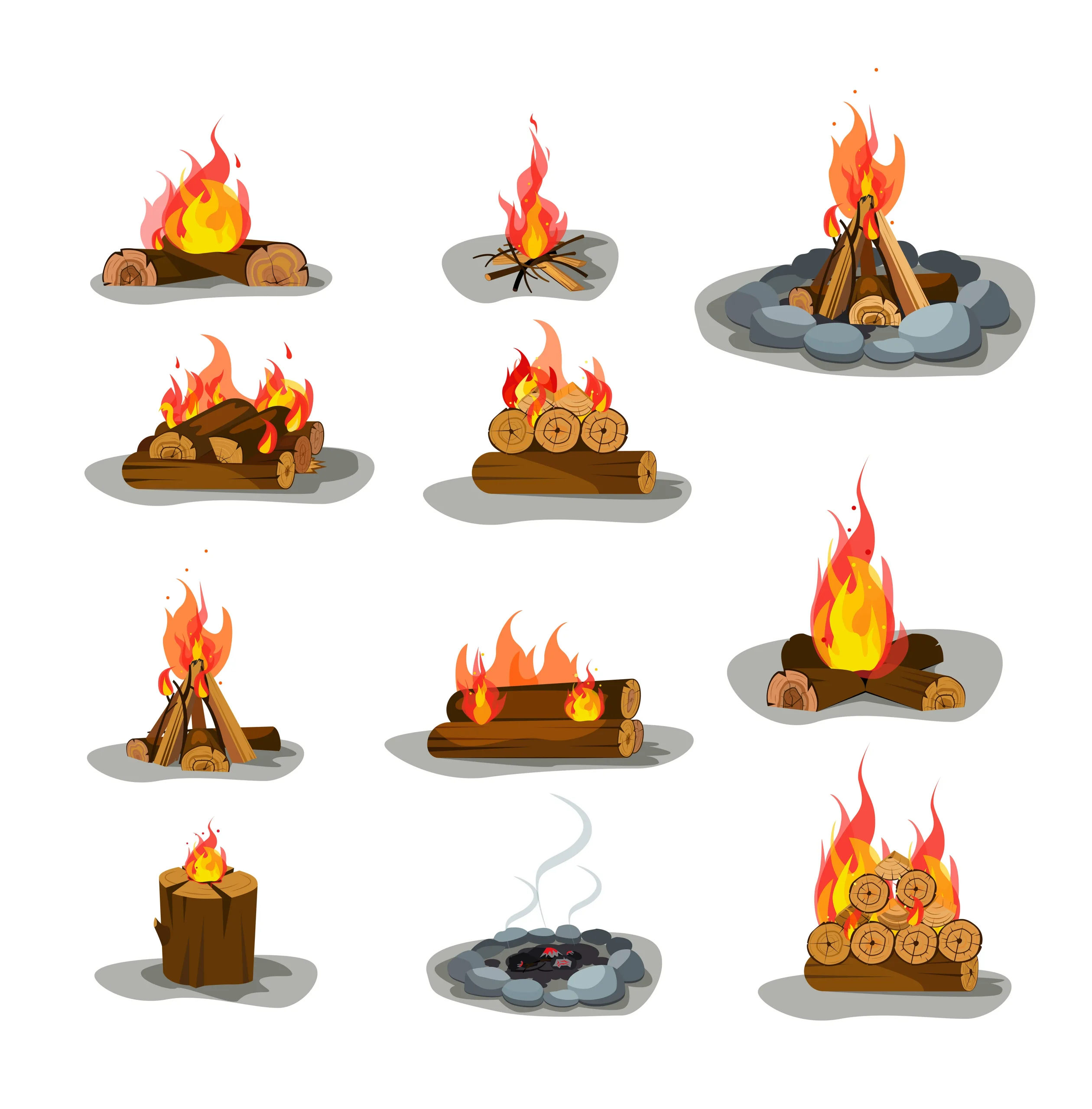 Một số cách xếp củi & xây dựng cấu trúc lửa trại cơ bản: Xếp Củi Hình Nón, Xếp Củi Hình Nhà, Gỗ Xếp Củi Lò Xo, Xếp Củi Hình Ngôi Sao