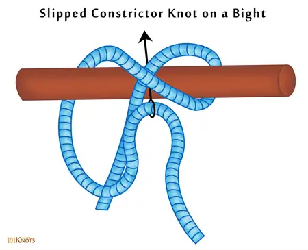 Huong Dan Nut Buoc Truot Constrictor Slipped Constrictor Knot 4