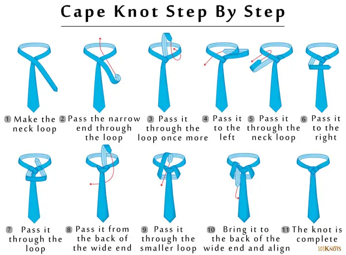 Huong Dan Nut Buoc Ca Vat Cape Cape Knot 6