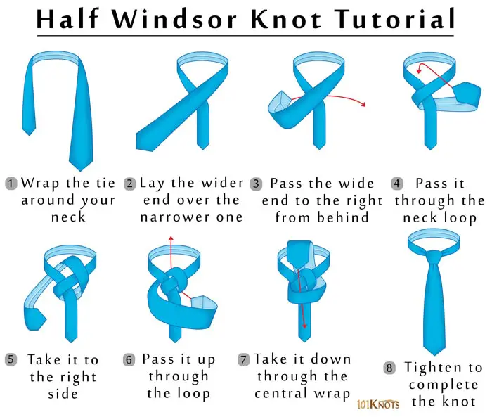 Huong Dan Nut Buoc Ca Vat Half Windsor Half Windsor Knot 5