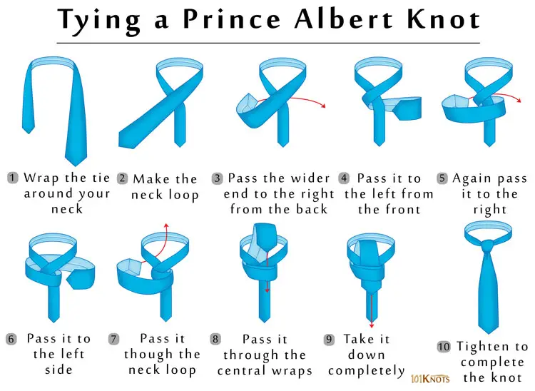 Huong Dan Nut Buoc Ca Vat Prince Albert Prince Albert Knot 5