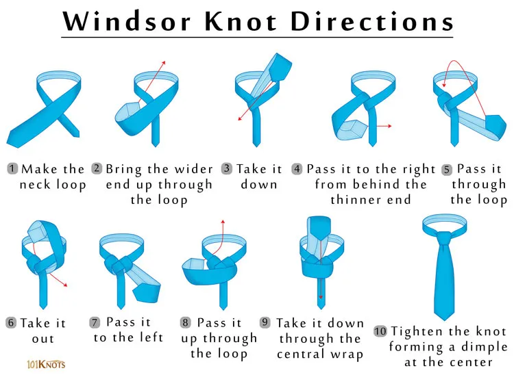 Huong Dan Nut Buoc Ca Vat Windsor Windsor Knot 2