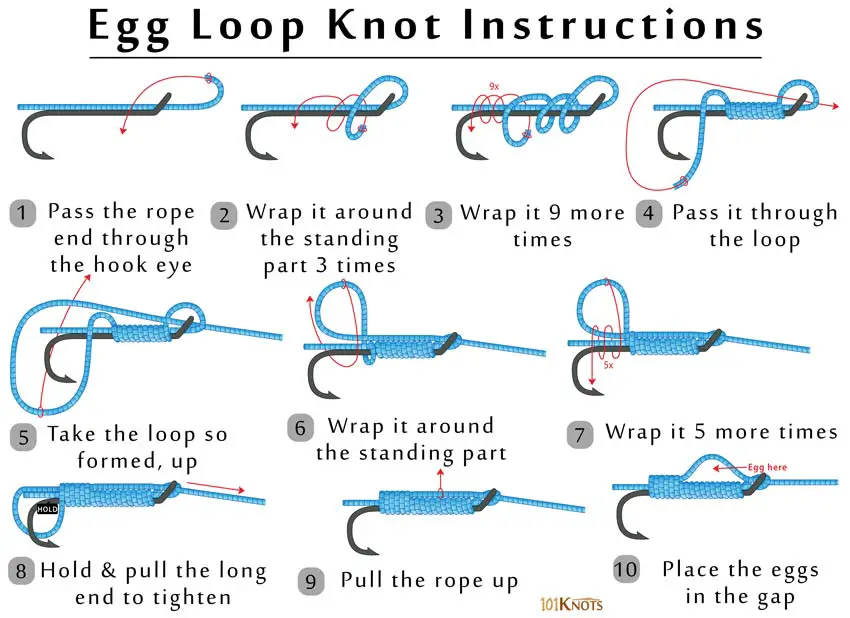 Huong Dan Nut Thac Moc Egg Loop Egg Loop Knot 4