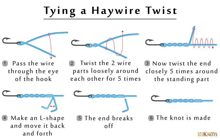 Huong Dan Nut That Moc Haywire Twist Haywire Twist Knot 5