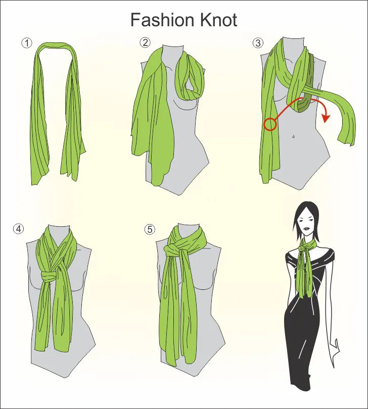 Huong Dan That Khan Quang Co Fashion Nu Fashion Knot